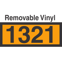 UN1321 Removable Vinyl DOT Orange Panel