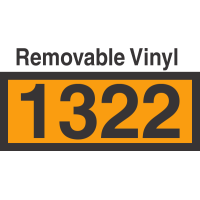 UN1322 Removable Vinyl DOT Orange Panel