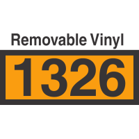 UN1326 Removable Vinyl DOT Orange Panel