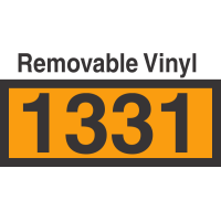 UN1331 Removable Vinyl DOT Orange Panel