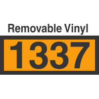 UN1337 Removable Vinyl DOT Orange Panel