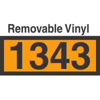 UN1343 Removable Vinyl DOT Orange Panel