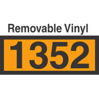 UN1352 Removable Vinyl DOT Orange Panel