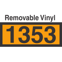 UN1353 Removable Vinyl DOT Orange Panel