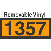 UN1357 Removable Vinyl DOT Orange Panel