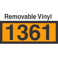 UN1361 Removable Vinyl DOT Orange Panel