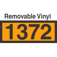 UN1372 Removable Vinyl DOT Orange Panel