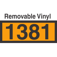 UN1381 Removable Vinyl DOT Orange Panel