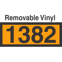 UN1382 Removable Vinyl DOT Orange Panel