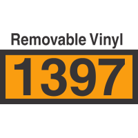 UN1397 Removable Vinyl DOT Orange Panel