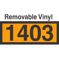 UN1403 Removable Vinyl DOT Orange Panel