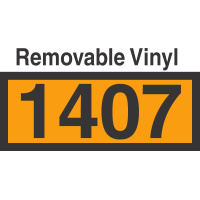 UN1407 Removable Vinyl DOT Orange Panel