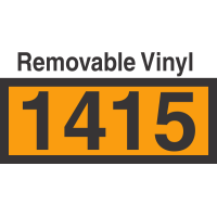 UN1415 Removable Vinyl DOT Orange Panel