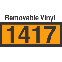 UN1417 Removable Vinyl DOT Orange Panel