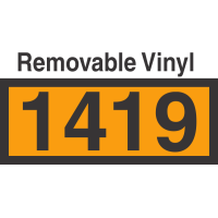 UN1419 Removable Vinyl DOT Orange Panel