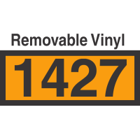 UN1427 Removable Vinyl DOT Orange Panel