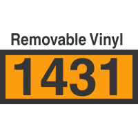 UN1431 Removable Vinyl DOT Orange Panel