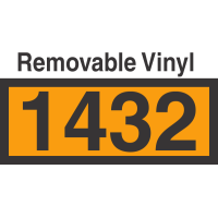 UN1432 Removable Vinyl DOT Orange Panel