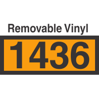 UN1436 Removable Vinyl DOT Orange Panel