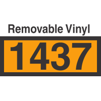 UN1437 Removable Vinyl DOT Orange Panel