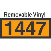 UN1447 Removable Vinyl DOT Orange Panel