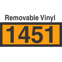 UN1451 Removable Vinyl DOT Orange Panel