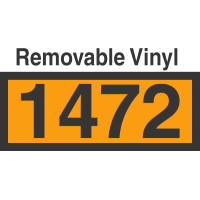 UN1472 Removable Vinyl DOT Orange Panel