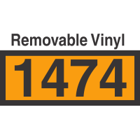 UN1474 Removable Vinyl DOT Orange Panel