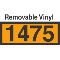 UN1475 Removable Vinyl DOT Orange Panel