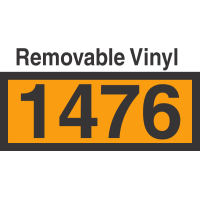 UN1476 Removable Vinyl DOT Orange Panel