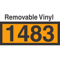 UN1483 Removable Vinyl DOT Orange Panel