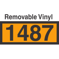 UN1487 Removable Vinyl DOT Orange Panel