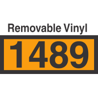 UN1489 Removable Vinyl DOT Orange Panel