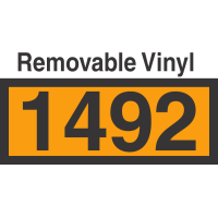 UN1492 Removable Vinyl DOT Orange Panel