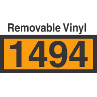 UN1494 Removable Vinyl DOT Orange Panel