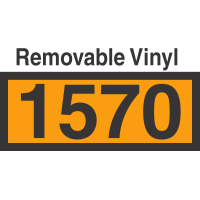 UN1570 Removable Vinyl DOT Orange Panel