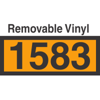 UN1583 Removable Vinyl DOT Orange Panel