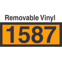 UN1587 Removable Vinyl DOT Orange Panel