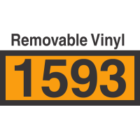 UN1593 Removable Vinyl DOT Orange Panel