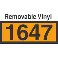 UN1647 Removable Vinyl DOT Orange Panel