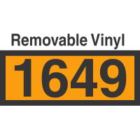 UN1649 Removable Vinyl DOT Orange Panel