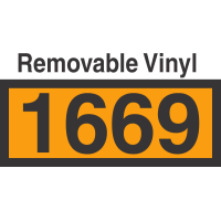 UN1669 Removable Vinyl DOT Orange Panel