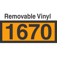 UN1670 Removable Vinyl DOT Orange Panel