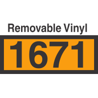 UN1671 Removable Vinyl DOT Orange Panel