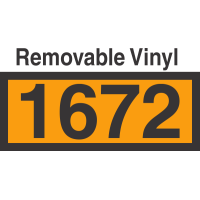 UN1672 Removable Vinyl DOT Orange Panel