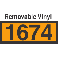 UN1674 Removable Vinyl DOT Orange Panel