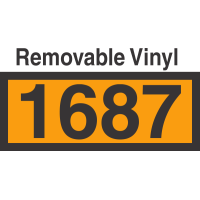 UN1687 Removable Vinyl DOT Orange Panel