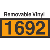 UN1692 Removable Vinyl DOT Orange Panel