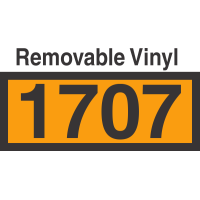 UN1707 Removable Vinyl DOT Orange Panel