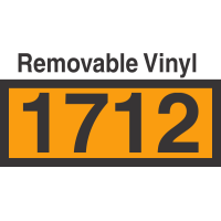 UN1712 Removable Vinyl DOT Orange Panel